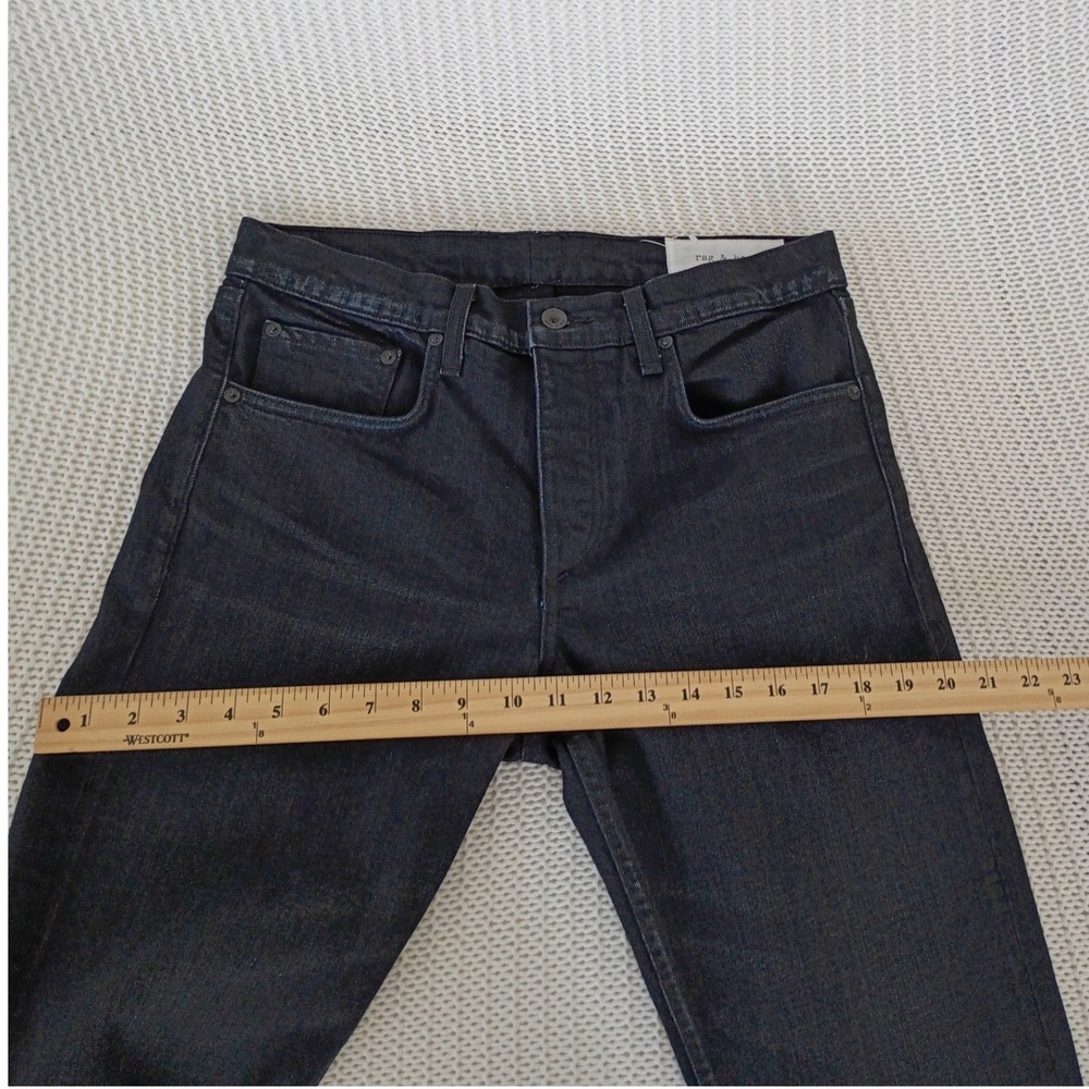 Rag & Bone Fit 1 Extra Slim Devon Jeans Dark Indigo Denim 32x32 USA NWOT $250 - Picture 14 of 15